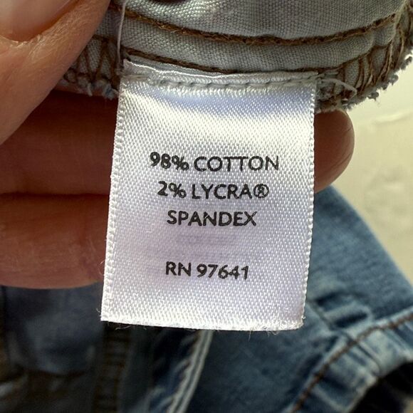 J. Jill Tried & True Fit Zip Fly Mid-rise Cropped Denim Jeans Blue Size 10 - Picture 9 of 9